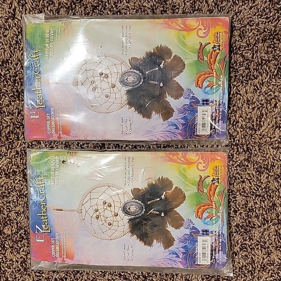 2 Tandy leather factory copper sky dream catcher kits - Picture 1 of 9